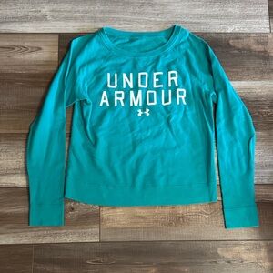 Under Armour Teal Athletic Pullover with White Logo